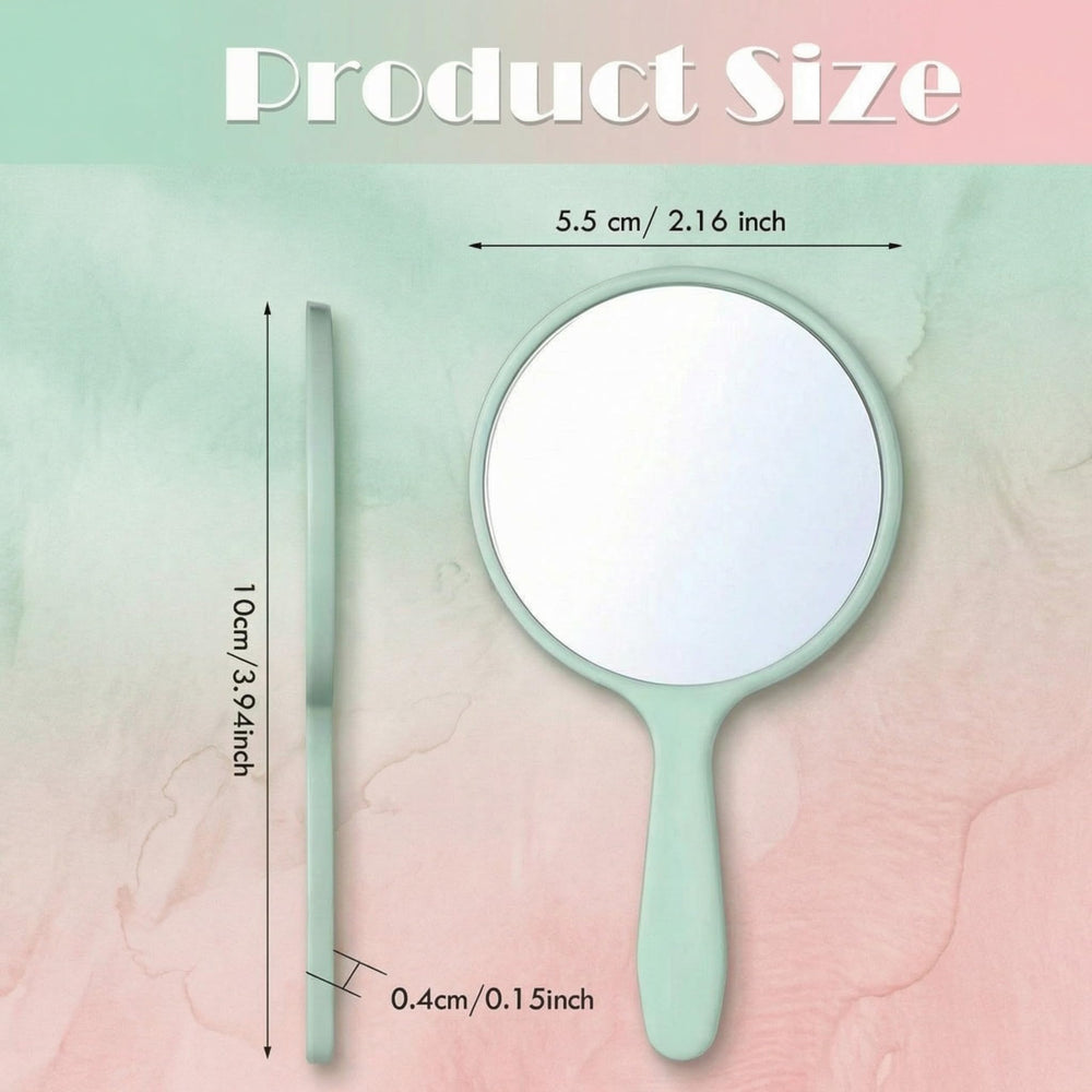 Jetec miroir portable rond, compact, 10x5cm, idéal pour l'usage quotidien