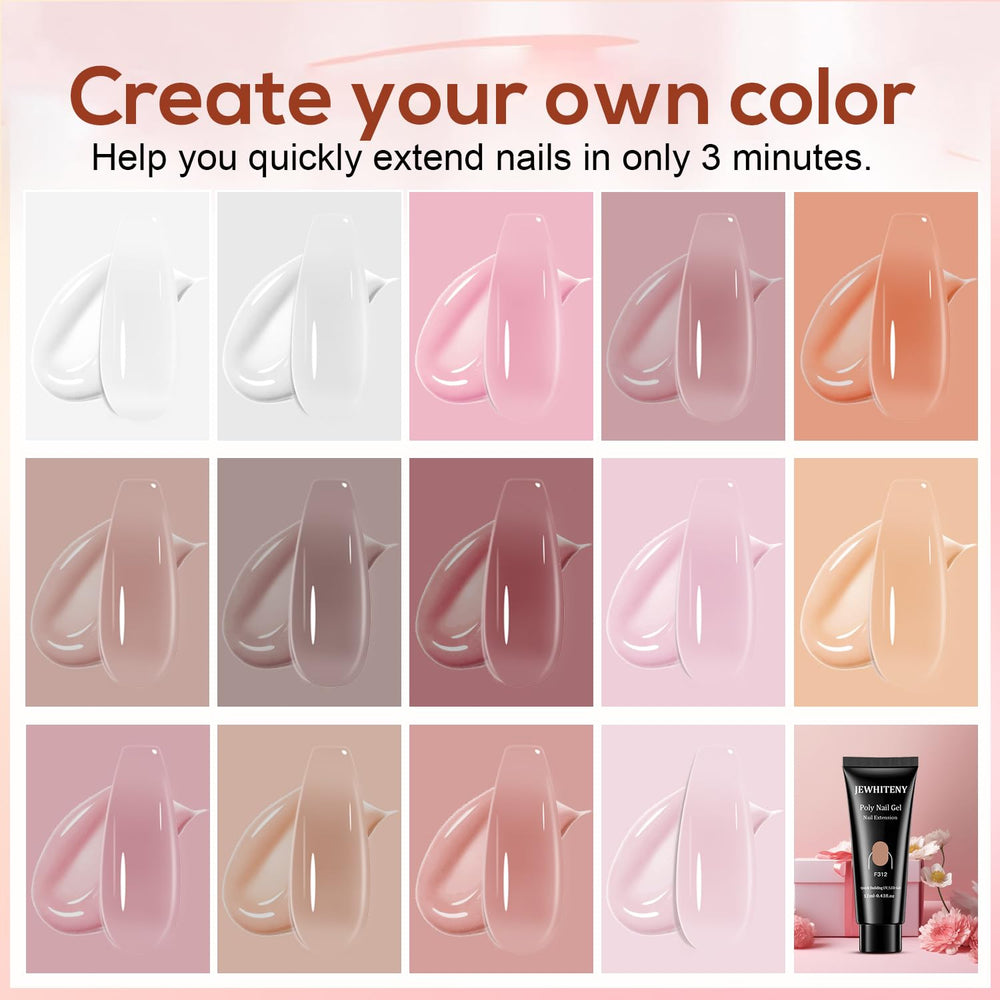 JEWHITENY base et top coat inclus, finition nette et durable.