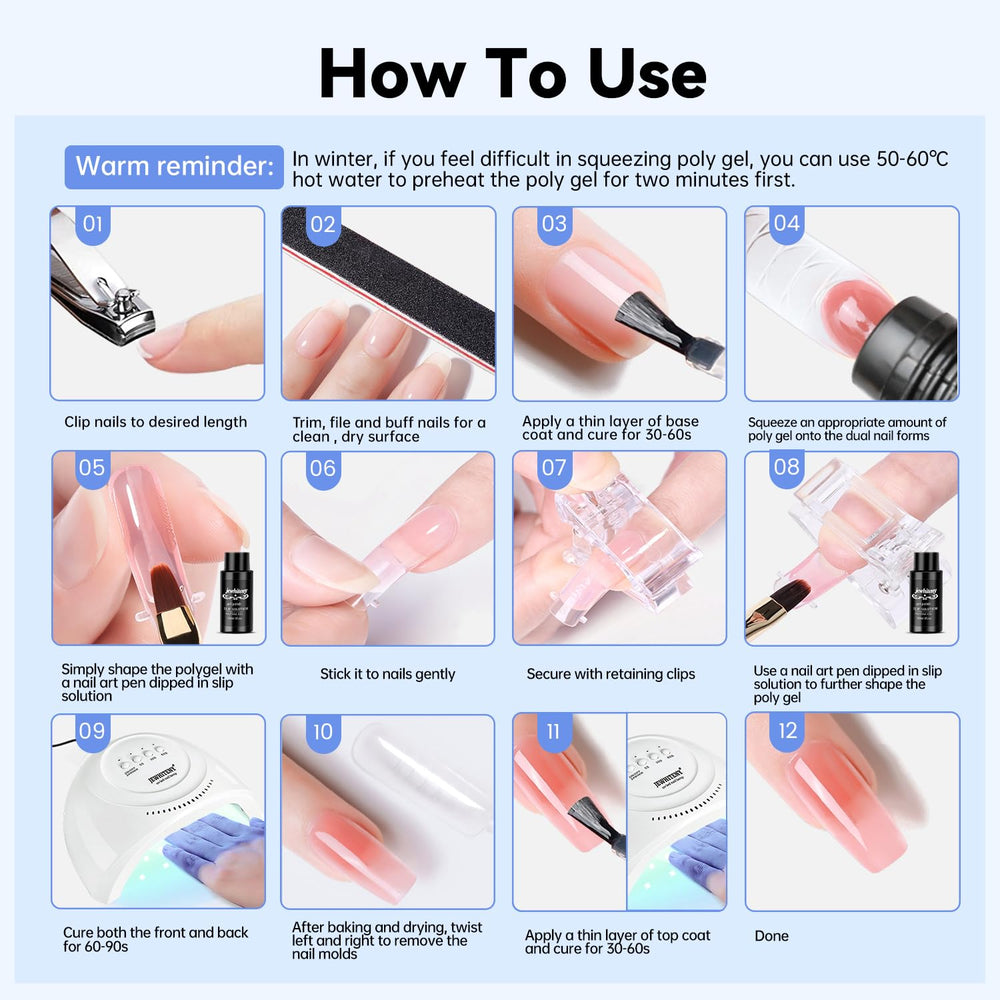 JEWHITENY gift-ready packaging appealing for nail art enthusiasts