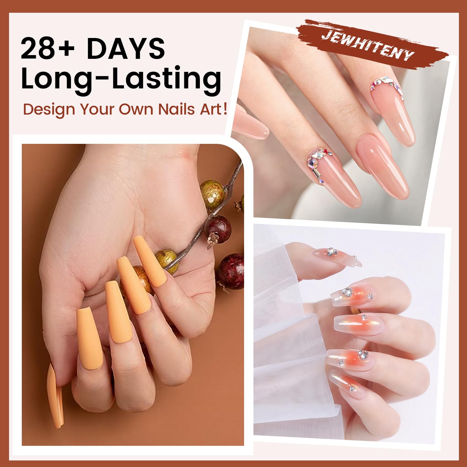 JEWHITENY limes et coupe-ongles pour entretien soigné.