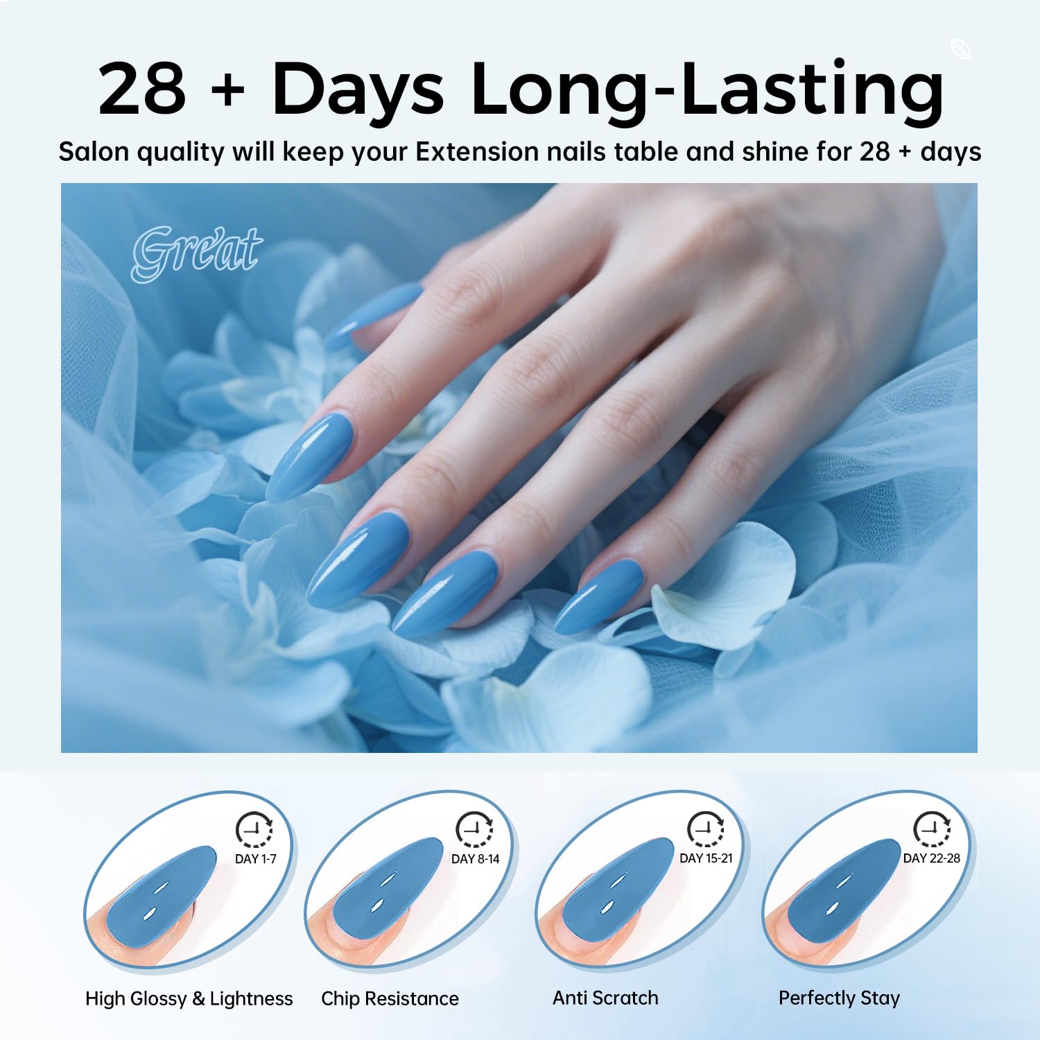 JEWHITENY pinceau polygel pour une application lisse