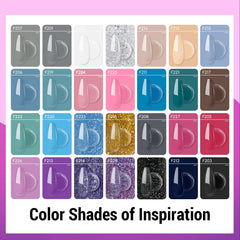 JEWHITENY Poly Gel Kit – formes d’ongles dual incluses pour ajustement rapide