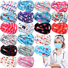 Bandeaux infirmière Jexine – ensemble de 20 motifs colorés pour le quotidien.