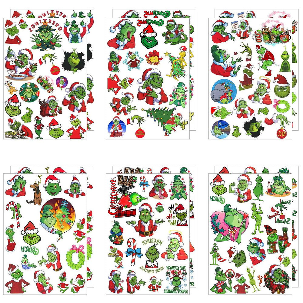 Tatouage temporaire JHGKHH Noël – boules scintillantes pour gobelets et emballages.