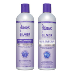 Shampoing violet Jhirmack en flacon violet – neutralise les reflets jaunes.