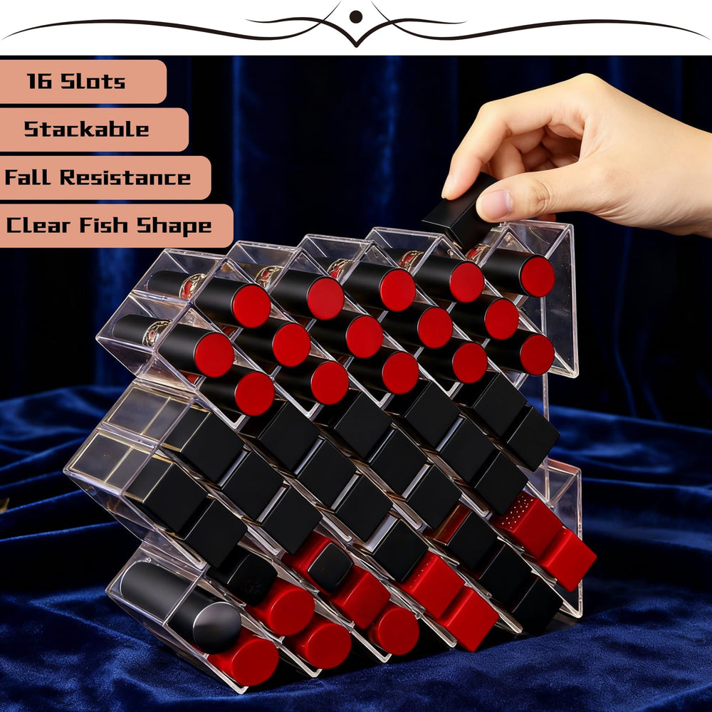 Étagère poisson Jiabuun pour vanity, rangement transparent et accessible.