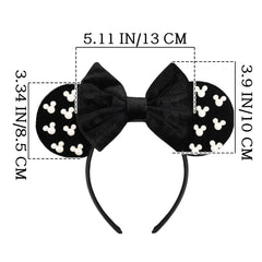 Bandeau velours noir JIAHANG avec perles, parfait comme cadeau décoratif.