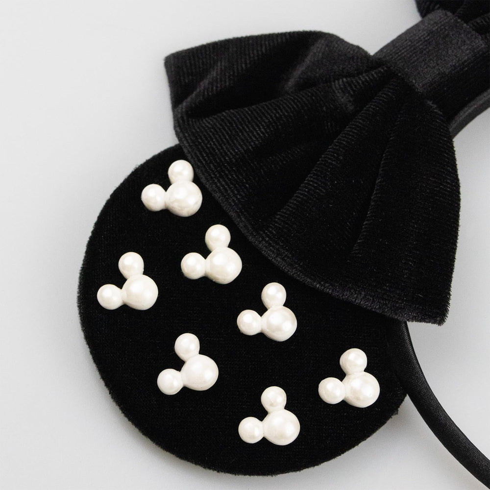 Oreilles souris en velours noir JIAHANG, bijou élégant pour fêtes et costumes.