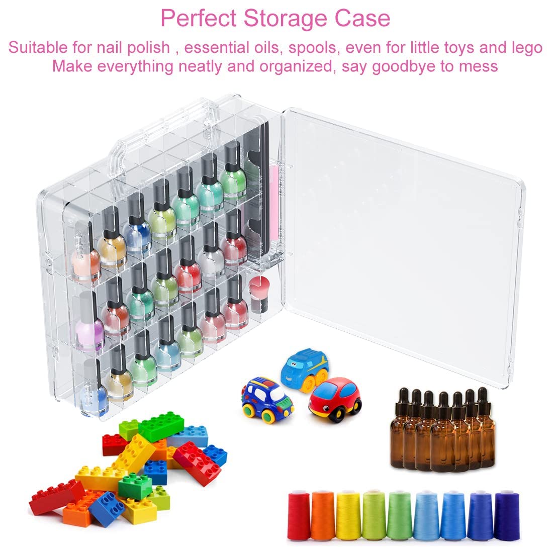 JIASHENG kit onglerie, rangement ordonné pour les accessoires et outils.