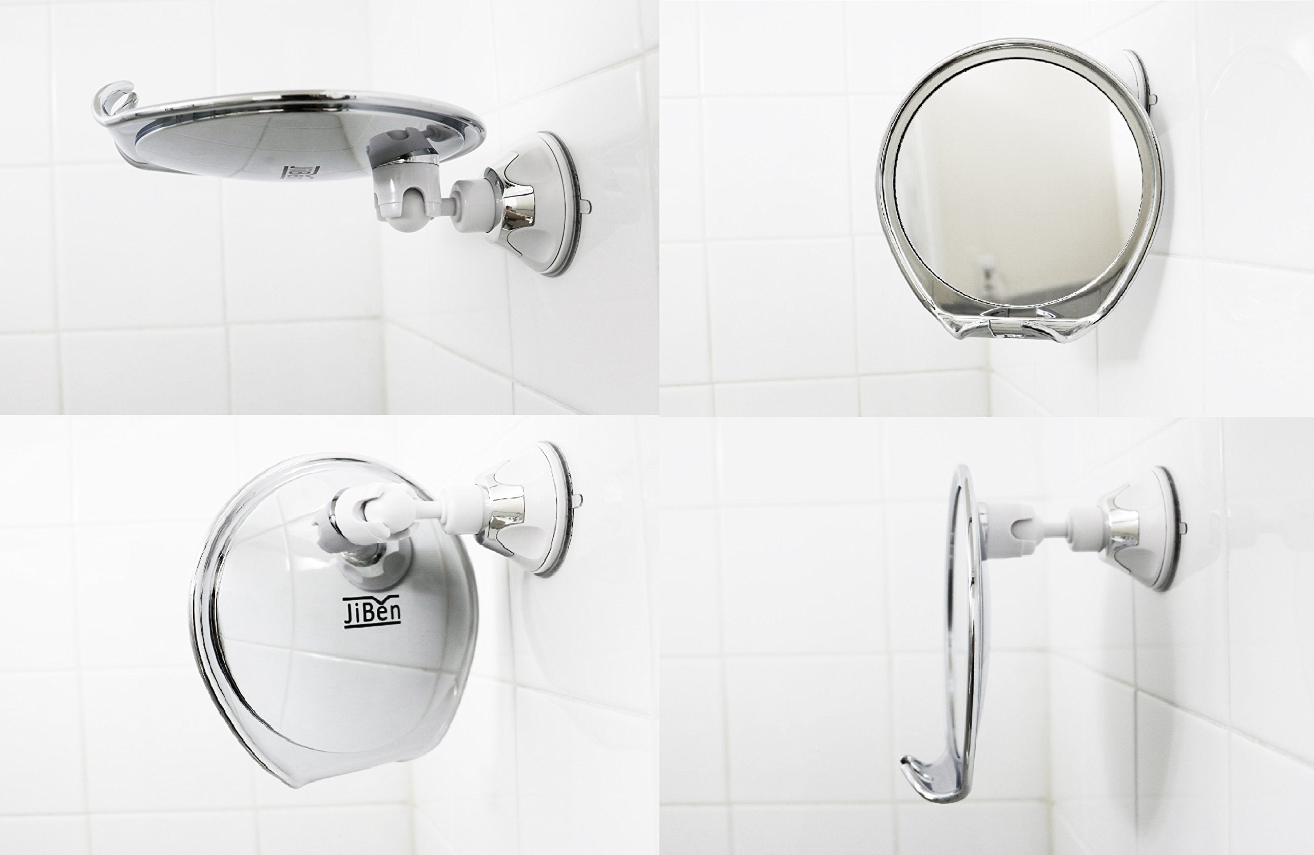 JiBen Miroir bras rotatif 360, angle ajustable et pratique.