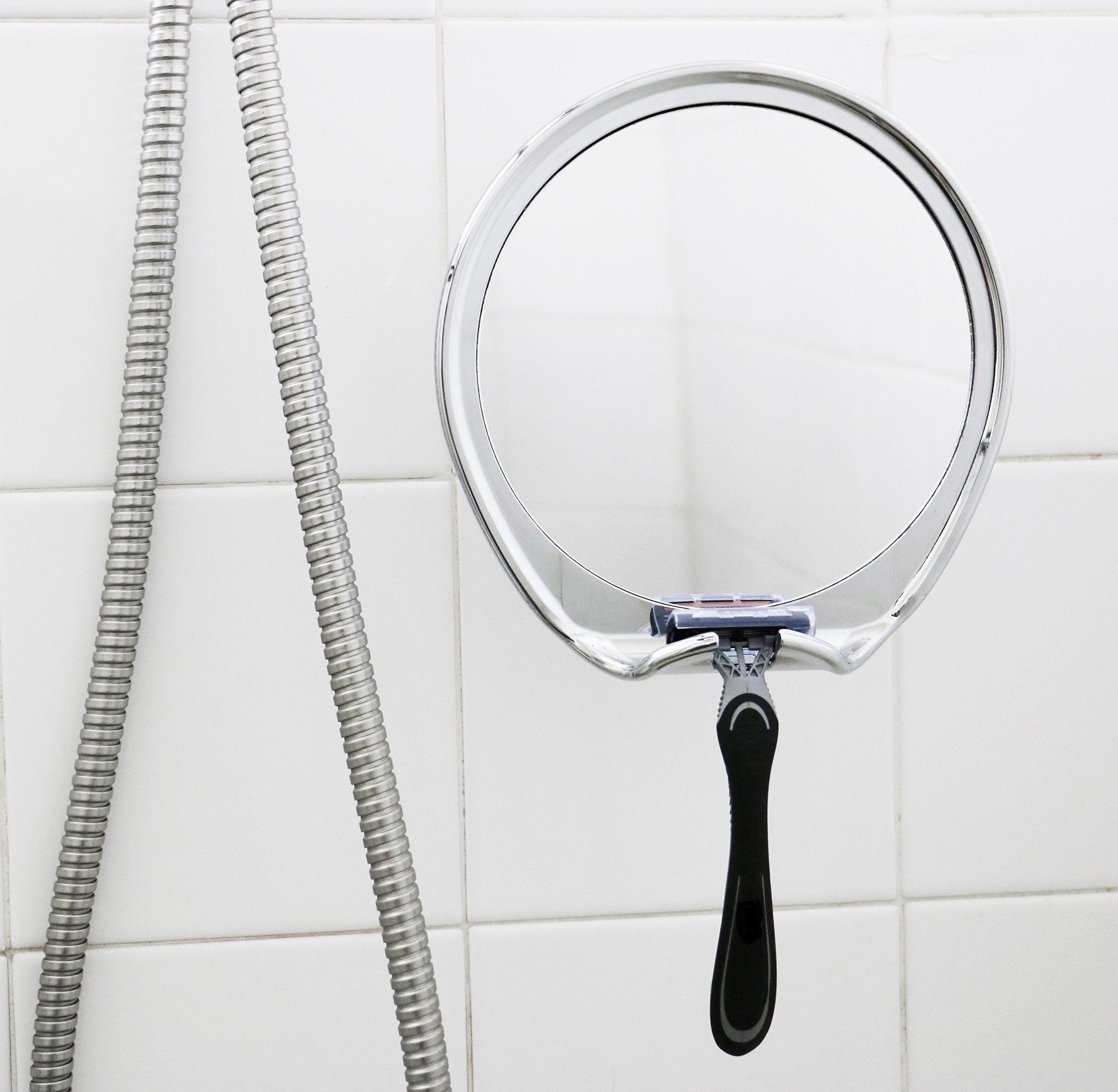 JiBen Miroir chrome, finition moderne et durable dans la salle de bains.