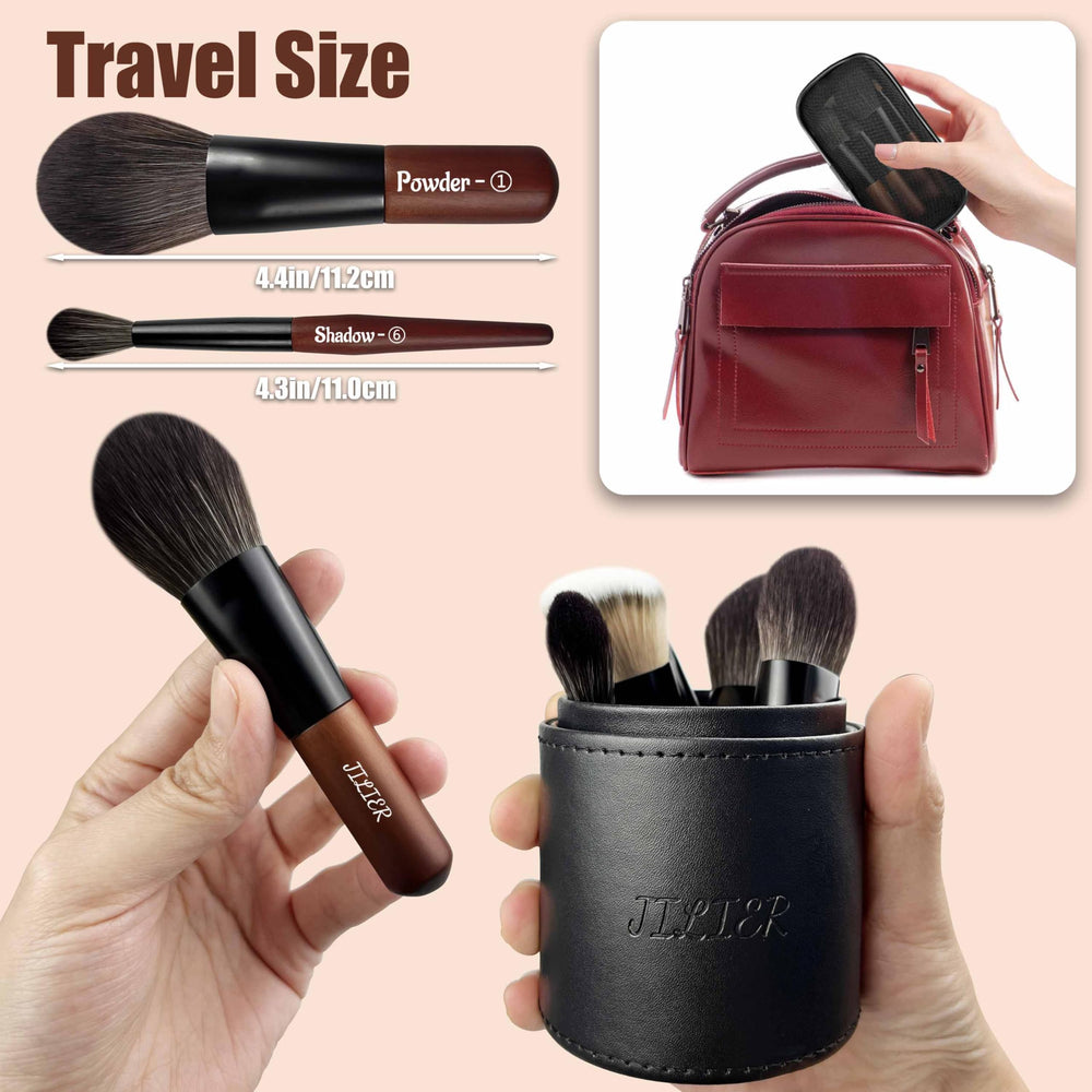 Pinceau poudre Jilier pour fixer le maquillage avec douceur