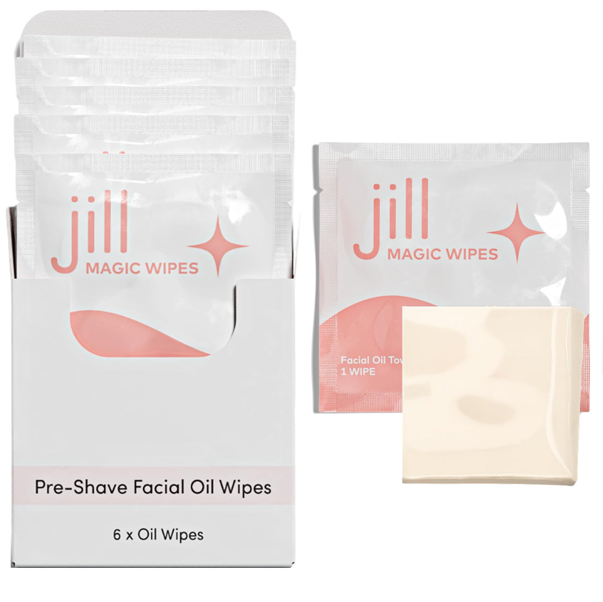 Jill Magic Wipes – emballage compact, pratique à transporter et repérable.