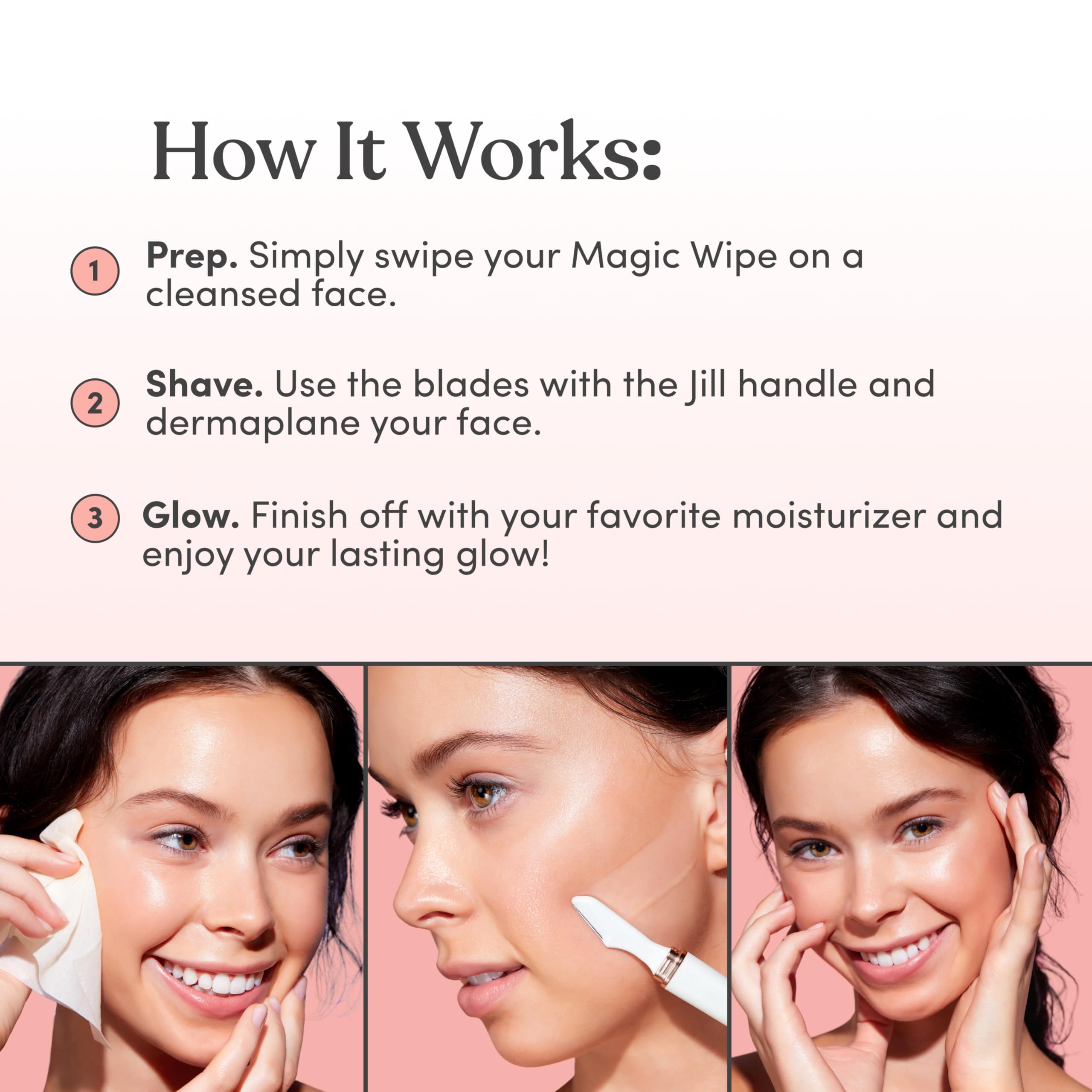 Jill Magic Wipes texture légère qui n’alourdit pas la peau après application.
