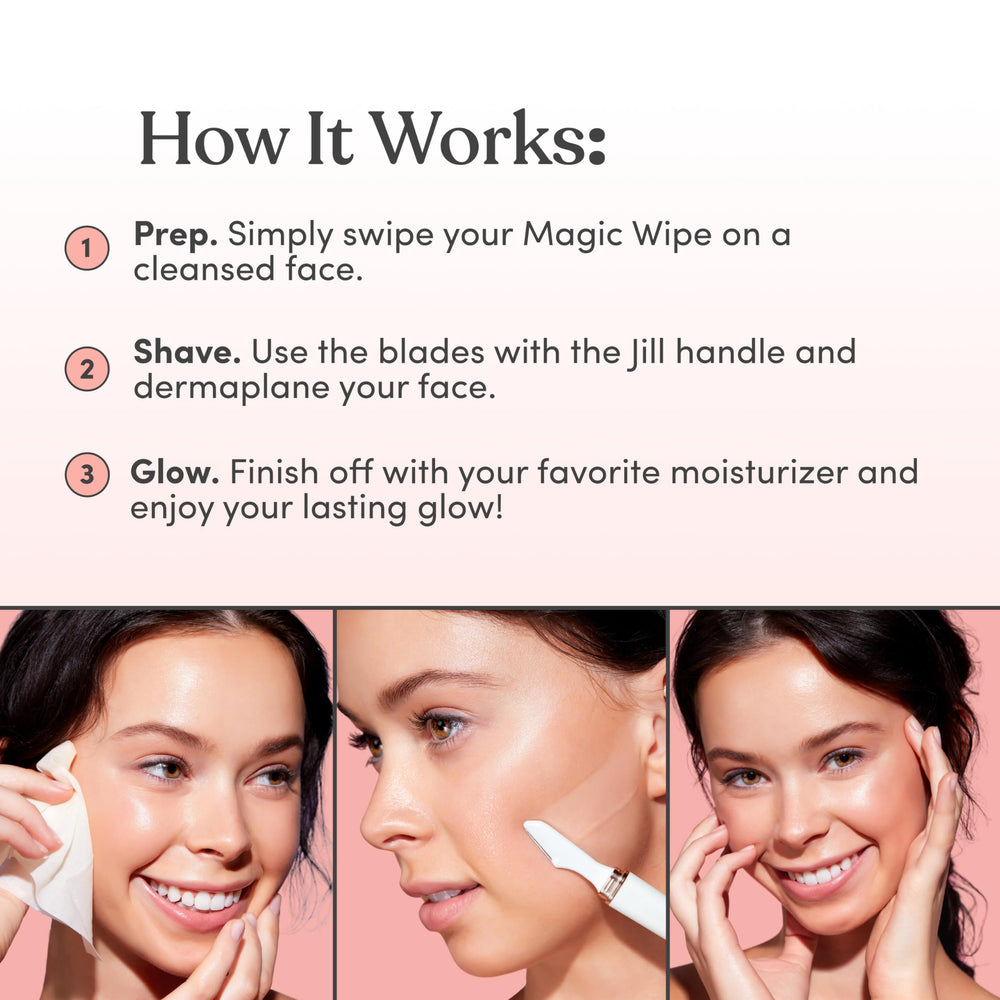 Jill Magic Wipes texture légère qui n’alourdit pas la peau après application.