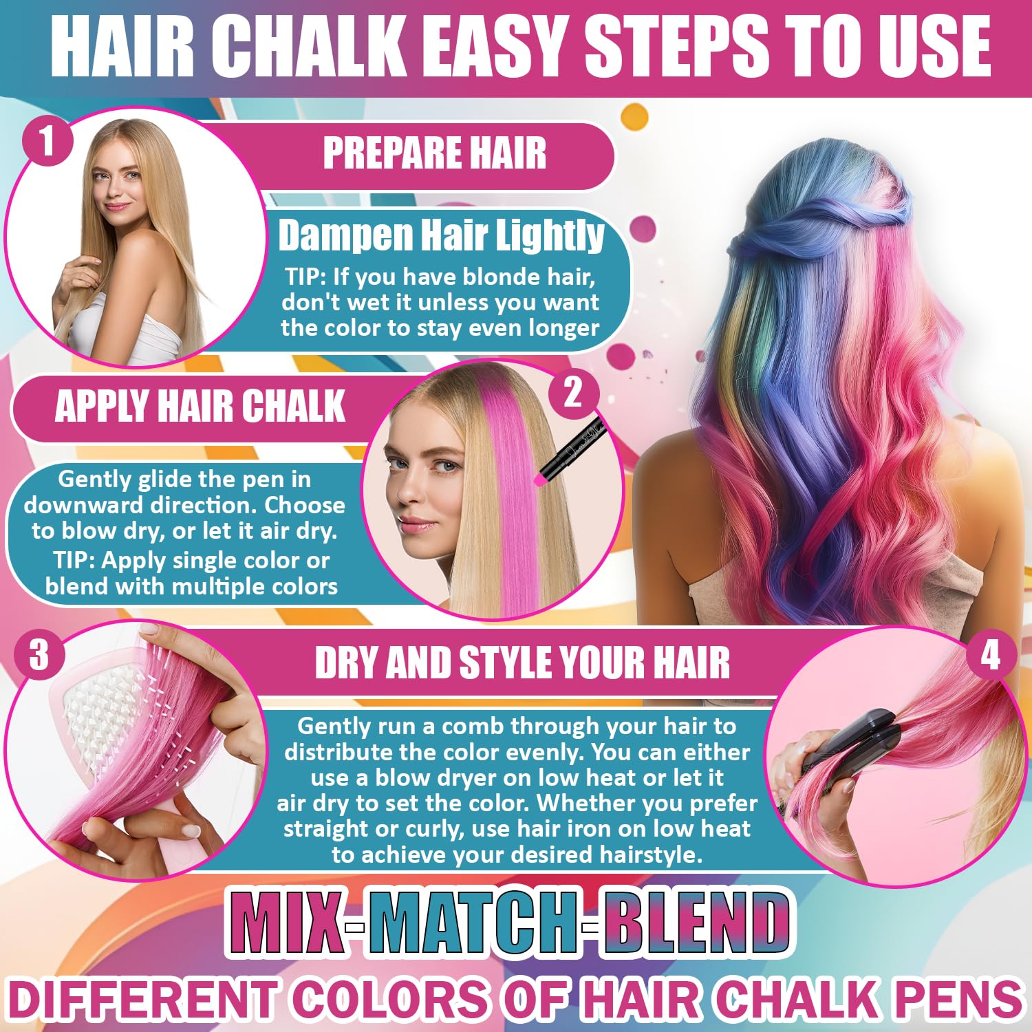 Jim&Gloria coffret cadeau colorations cheveux – idée cadeau tendance pour adolescentes et adultes.