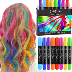 Jimgloria craies cheveux sans poussière et kit emballage, test facile des couleurs.