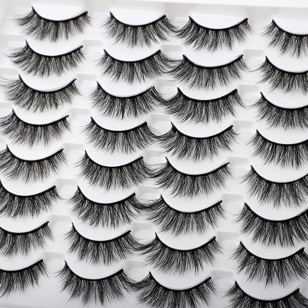 Bande fine et flexible des cils JIMIRE pour un port confortable.
