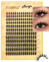 Cils en grappe JIMIRE pour un volume naturel et une application rapide.