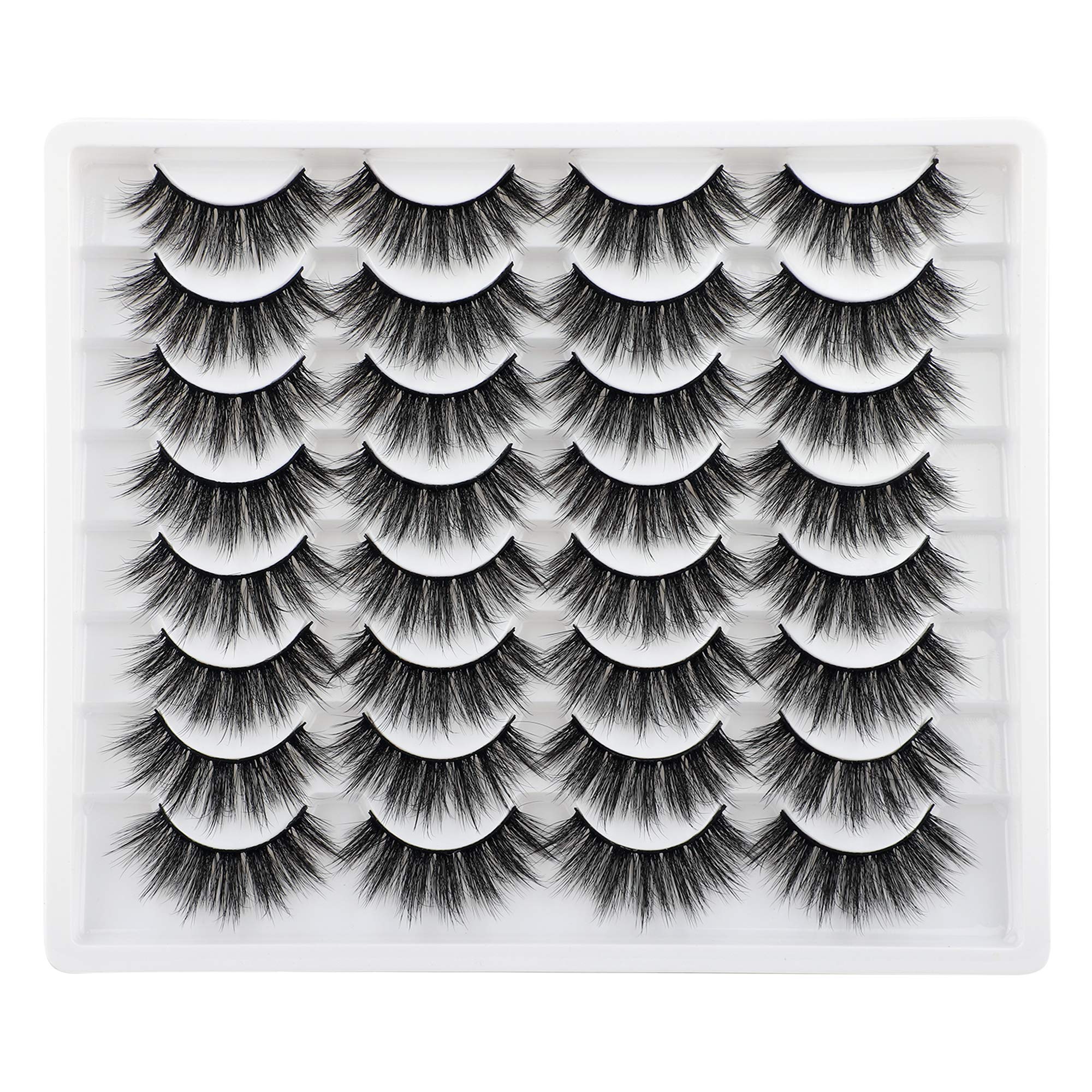 Cils JIMIRE faux mink 3D volume duveteux pour un regard naturel