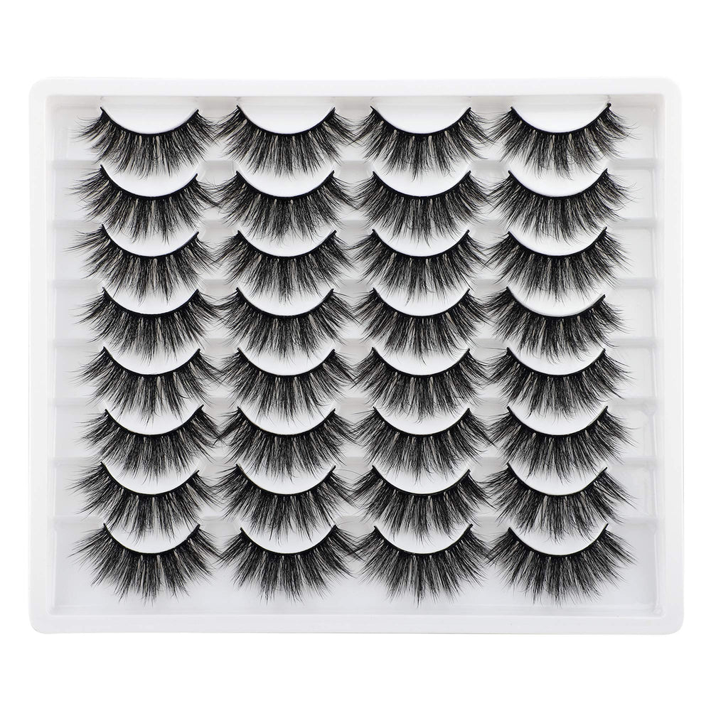 Cils JIMIRE faux mink 3D volume duveteux pour un regard naturel