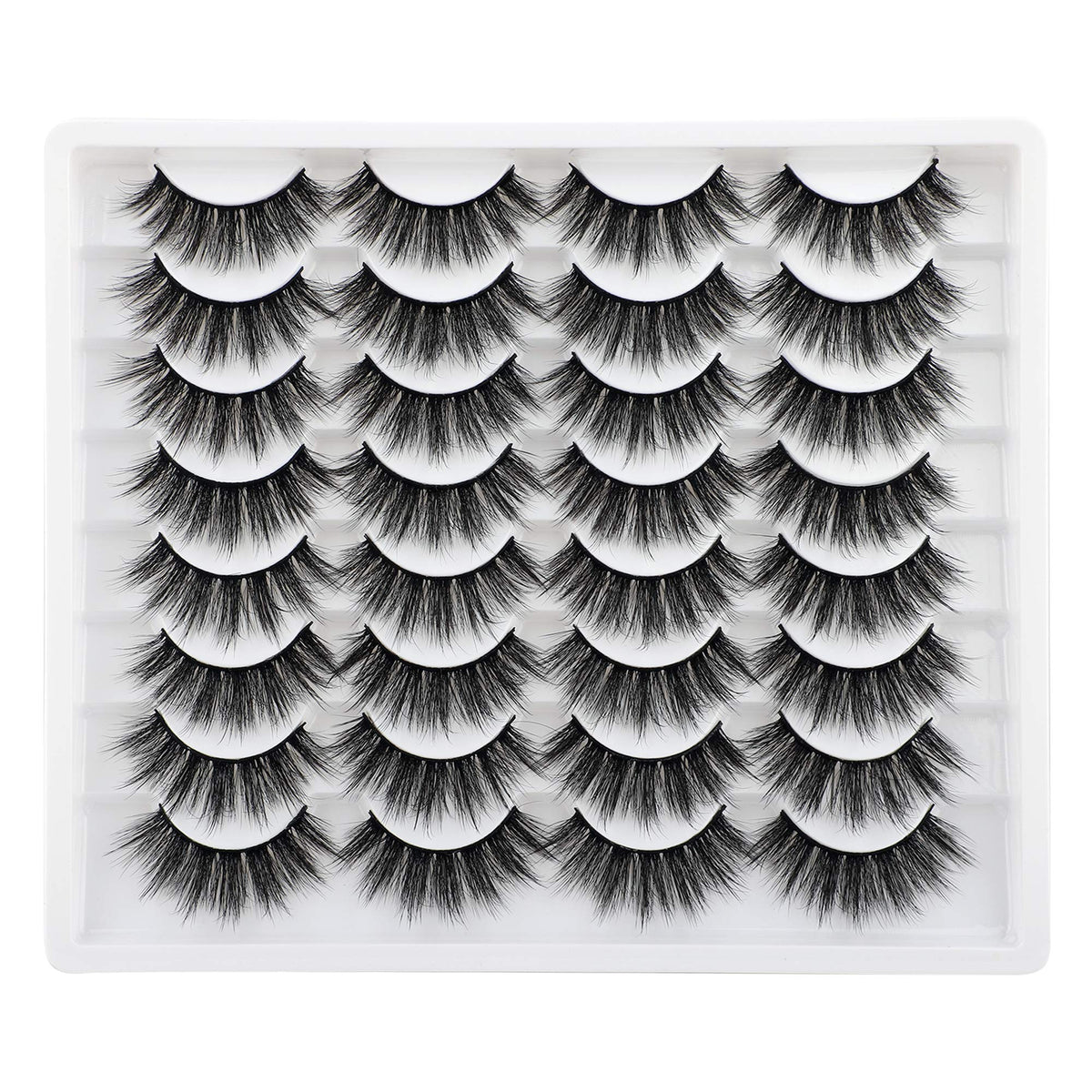 Cils JIMIRE faux mink 3D volume duveteux pour un regard naturel