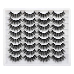 Cils JIMIRE faux mink 3D volume duveteux pour un regard naturel