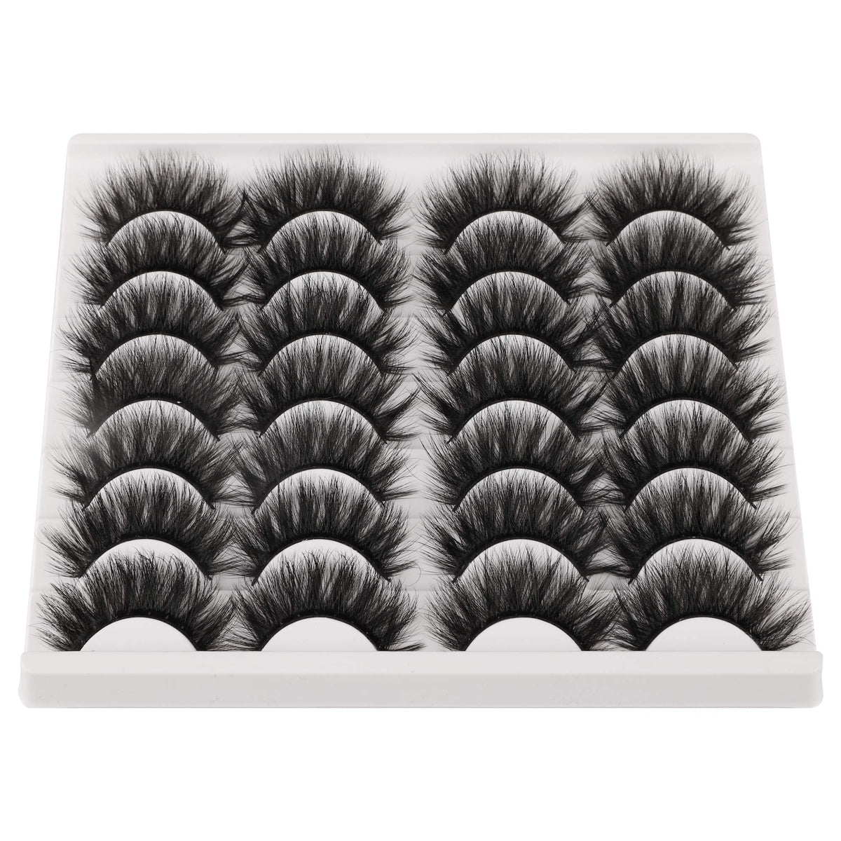 Jimire cils faux duveteux 3D pour regard ouvert et volumisé.