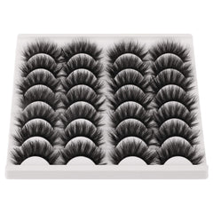 Jimire cils faux duveteux 3D pour regard ouvert et volumisé.