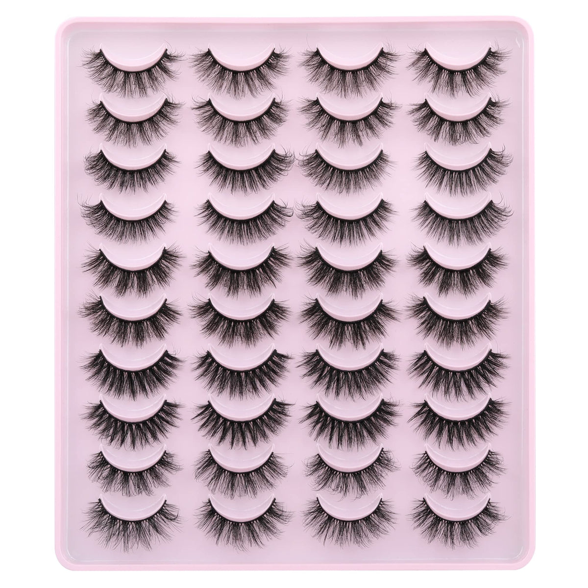 Jimire cils-faux naturels 14-18 mm pour un look équilibré