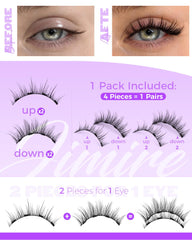 Cils magnétiques JIMIRE sans colle, pose propre et simple.