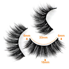 Cils JIMIRE cils faits à la main avec fibre synthétique pour durabilité