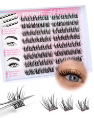Cils manga auto-adhésifs Jimire pour un regard naturel, longueur 11-13 mm.