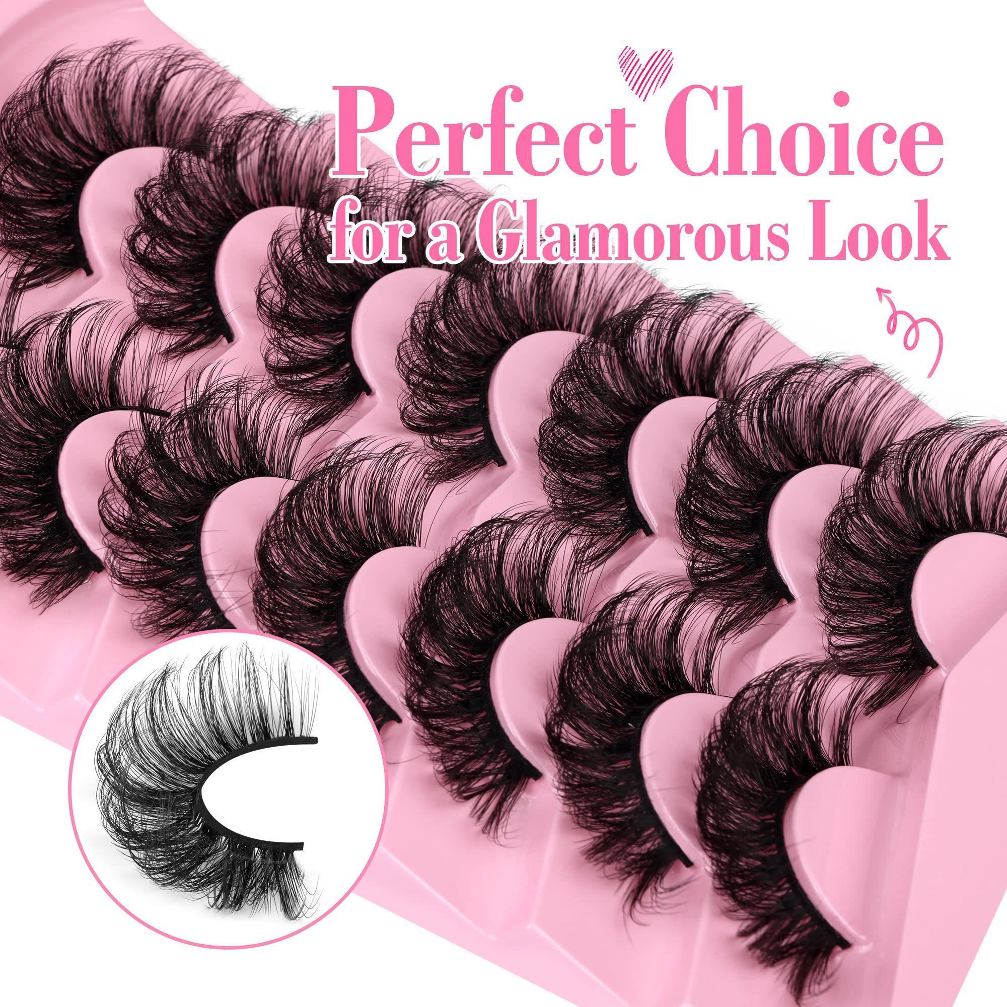 Cils JIMIRE D Curl 20 mm offrant un look dramatique et volumineux