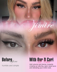 Cils JIMIRE fibres synthétiques ultra-douces, effet naturel.