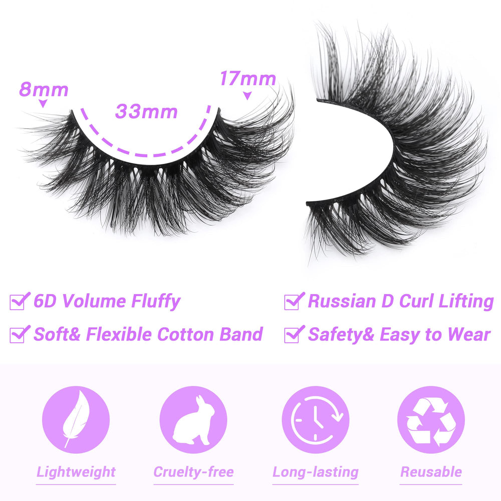 Cils JIMIRE vison 17mm œil-de-chat volume pour un regard plus dense.
