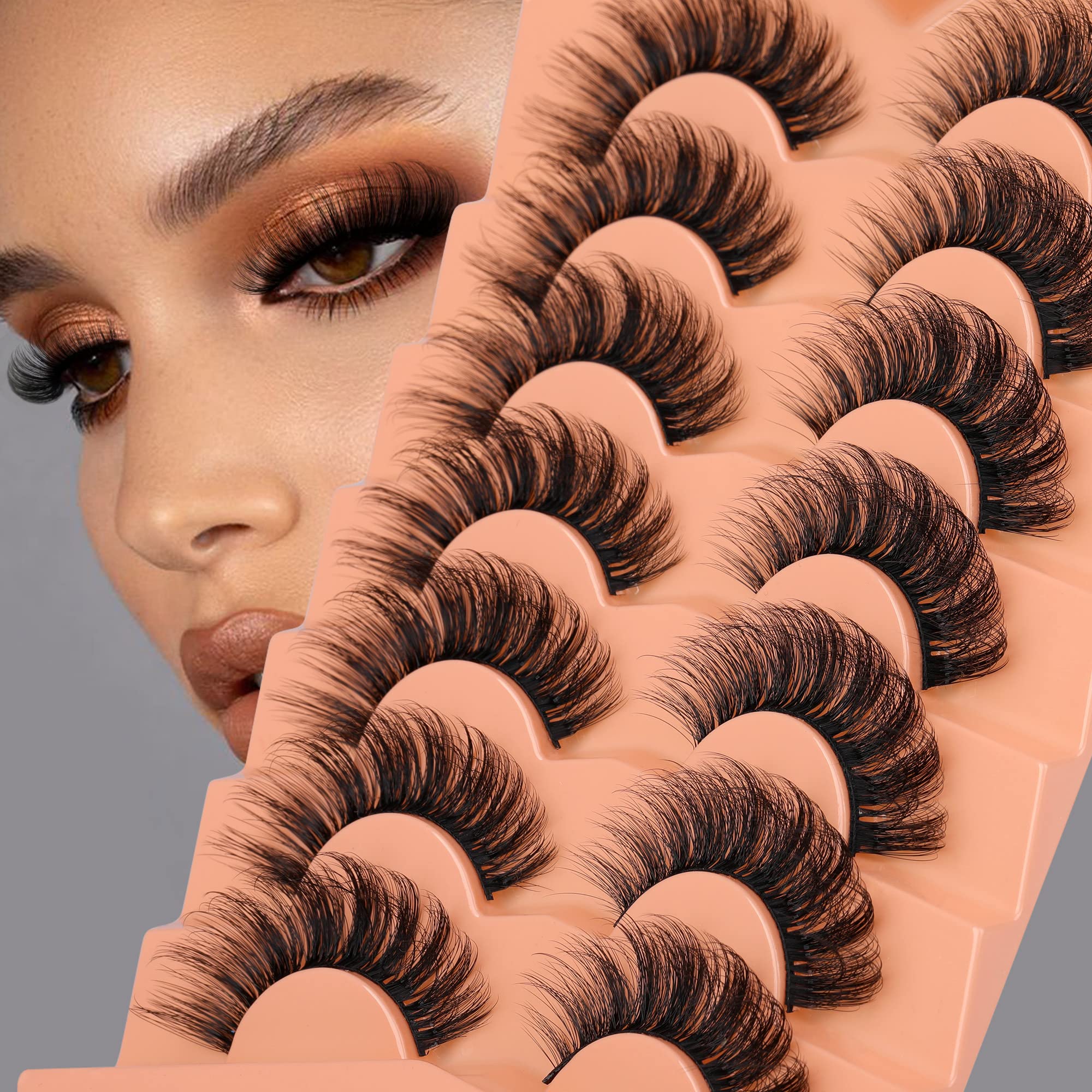 Cils JIMIRE vison 18 mm duveteux pour un regard glamour durable.