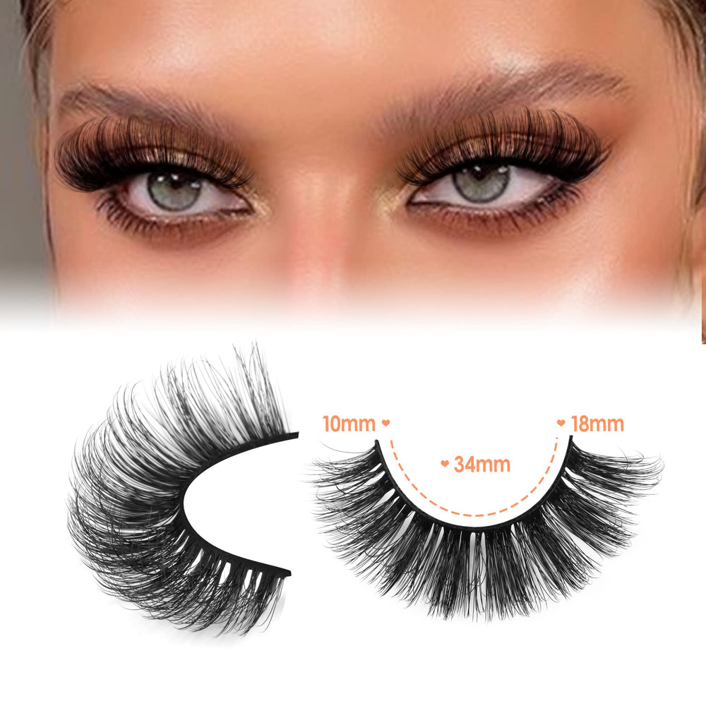 Cils JIMIRE full et flare pour un look hivernal saisissant.