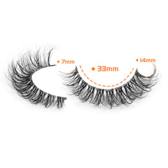 Regard œil de chat naturel des cils JIMIRE pour un style élégant.