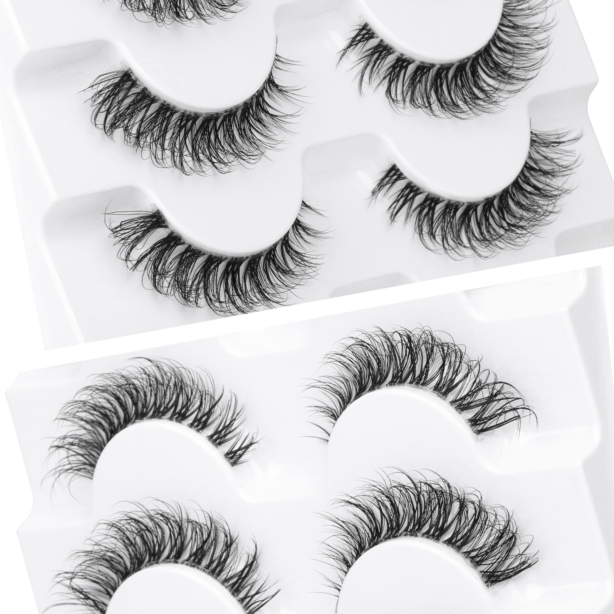 Utilisation avec eyeliner possible grâce à la bande transparente.