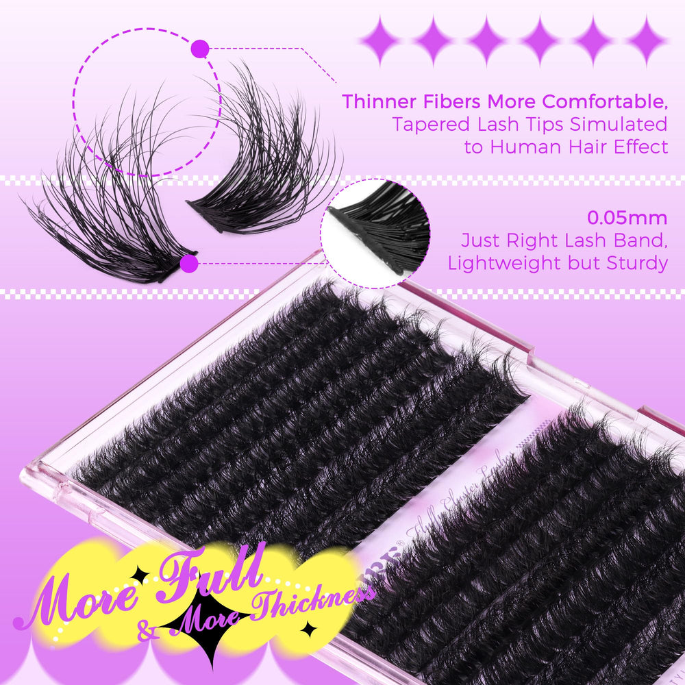 JIMIRE effet mink fluffy avec courbure D pour rendu luxueux