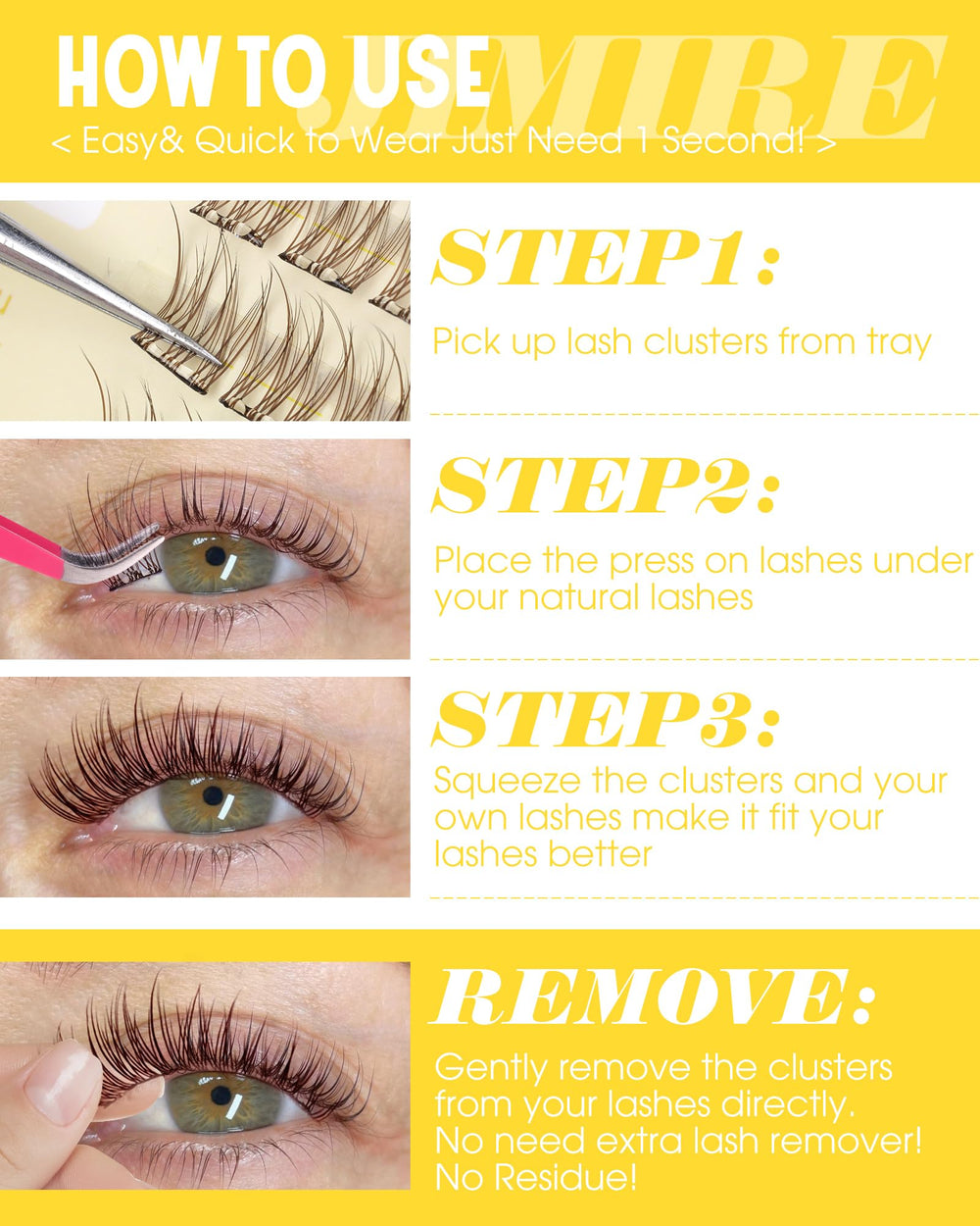 Emballage élégant et pratique JIMIRE pour votre routine beauté.