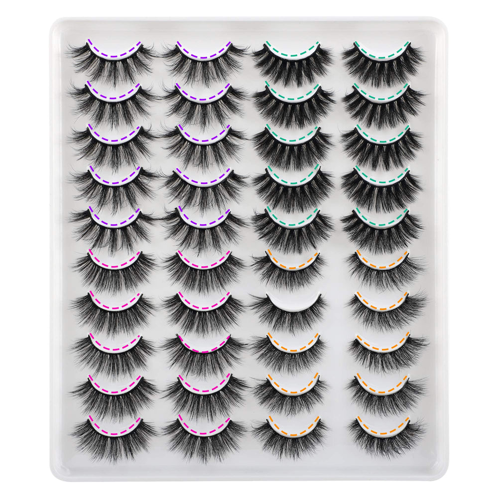 Cils JIMIRE: emballage pratique et présentation soignée pour vos faux cils.