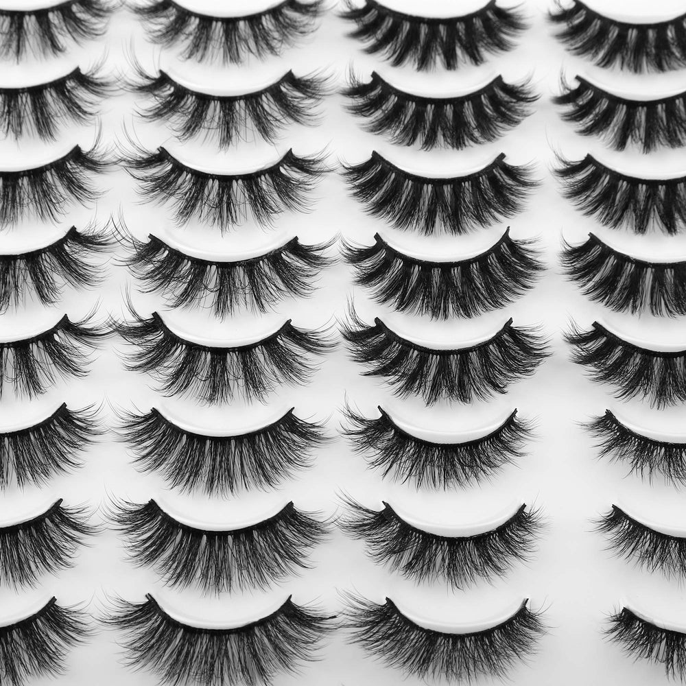 Faux cils JIMIRE bande flexible : application rapide et nettoyage facile.