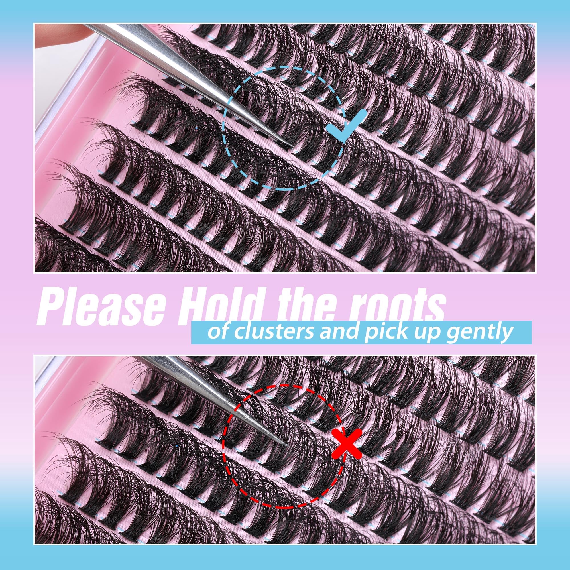 JIMIRE Fluffy Lash Clusters effet mink vegan pour un rendu léger