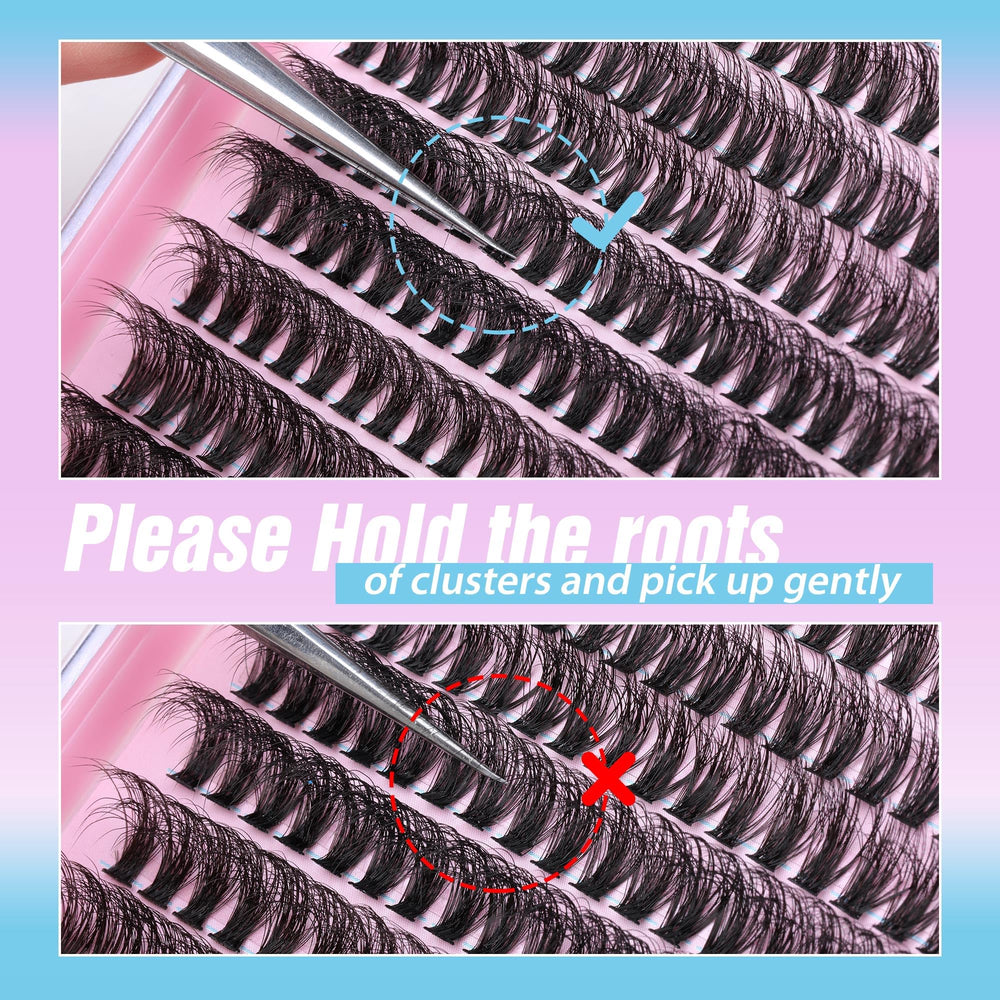 JIMIRE Fluffy Lash Clusters effet mink vegan pour un rendu léger