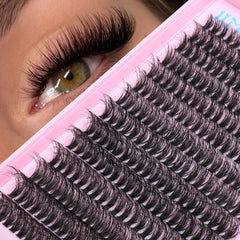 JIMIRE Fluffy Lash Clusters emballage compact et démarrage facile