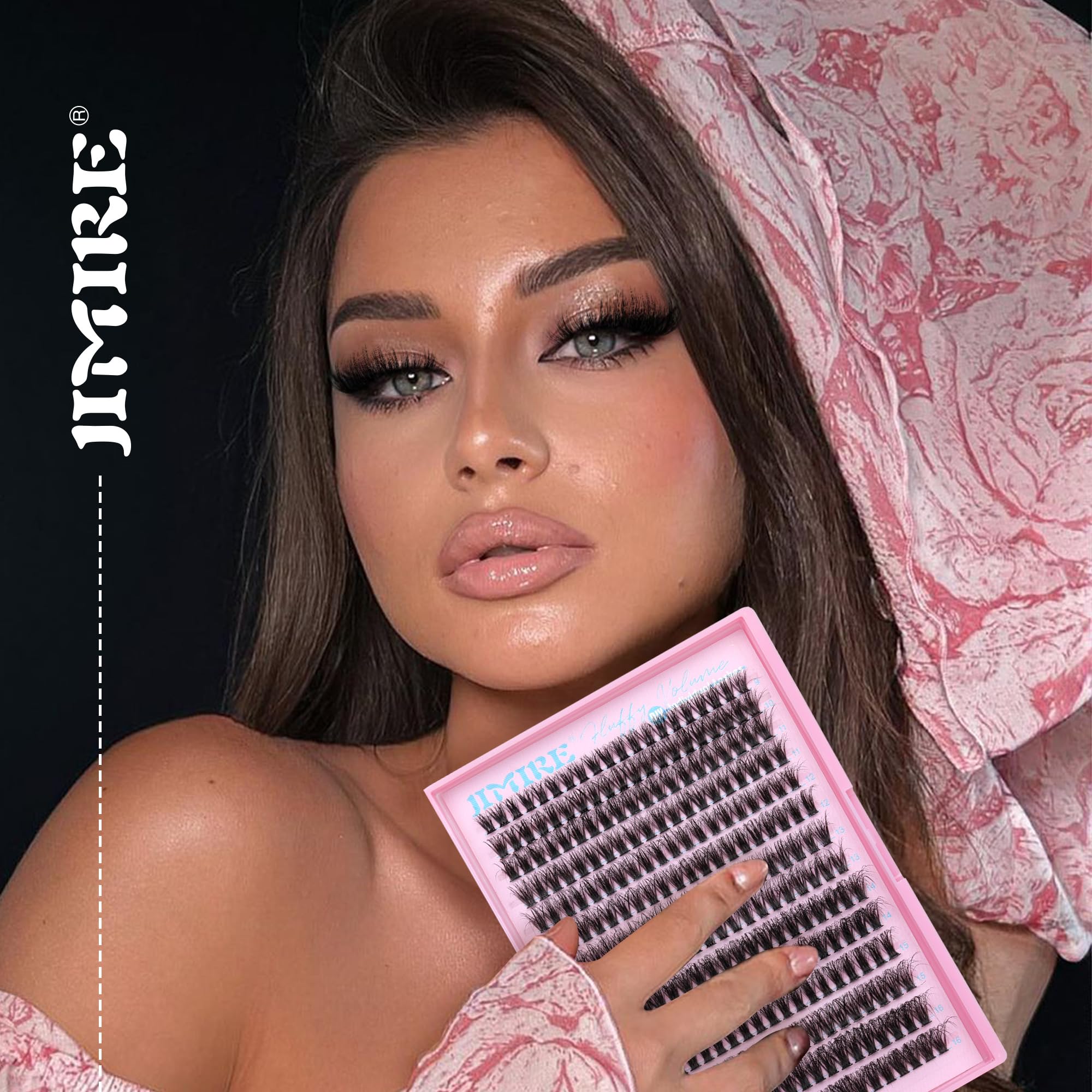 JIMIRE Fluffy Lash Clusters utilisation DIY rapide à domicile