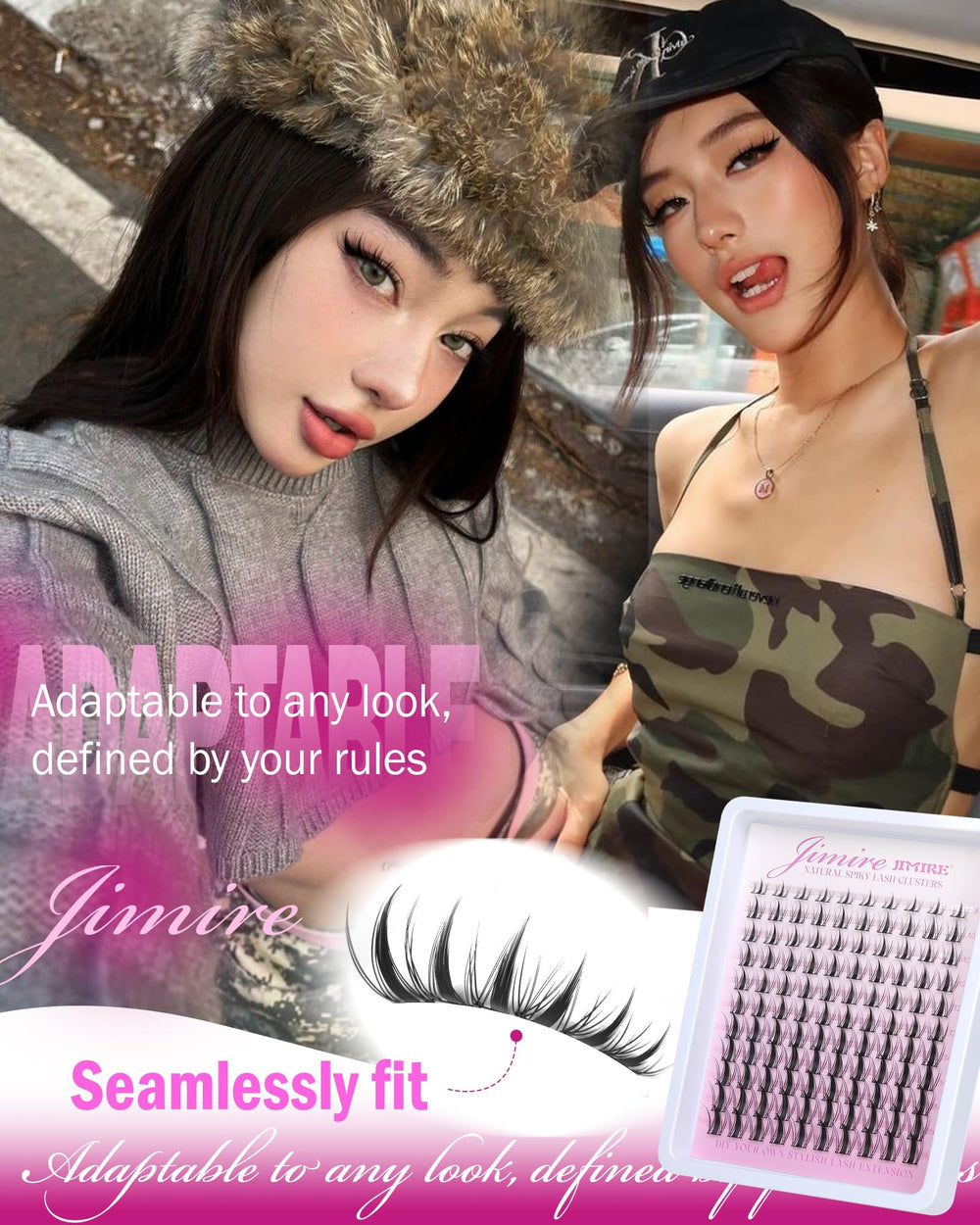Gros plan JIMIRE sur fibres manga – effet naturel et doux