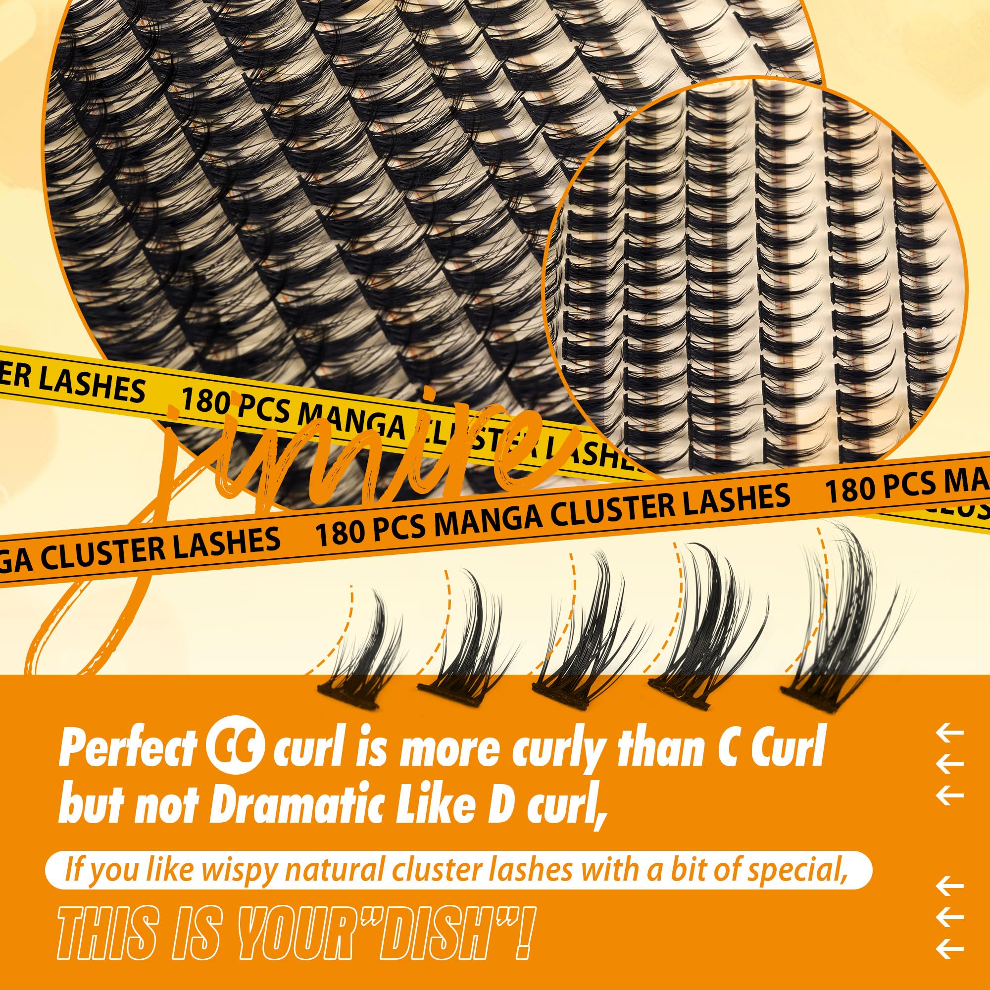 Look manga avec les clusters JIMIRE pour un regard distinctif.